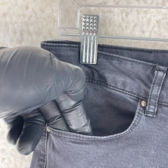 Zara Black Denim Skinny Ankle Zipper Jeans Womens Casual Mid-Rise Size 6 - Picture 5 of 16